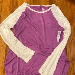 Flowy block color old navy long sleeve top